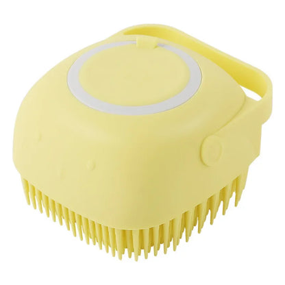 Pet Bath and Massage Gloves – Soft and Safe Silicone Brush for Dogs and Cats