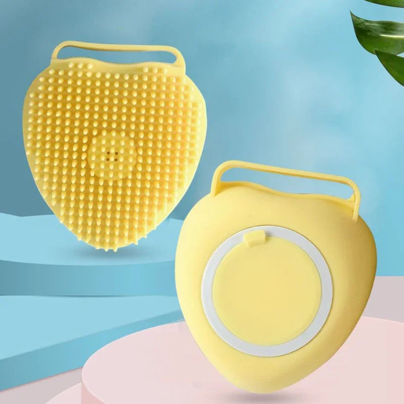 Pet Bath and Massage Gloves – Soft and Safe Silicone Brush for Dogs and Cats